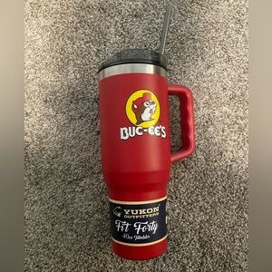 Yukon Buc-ee's Red Tumbler with Straw